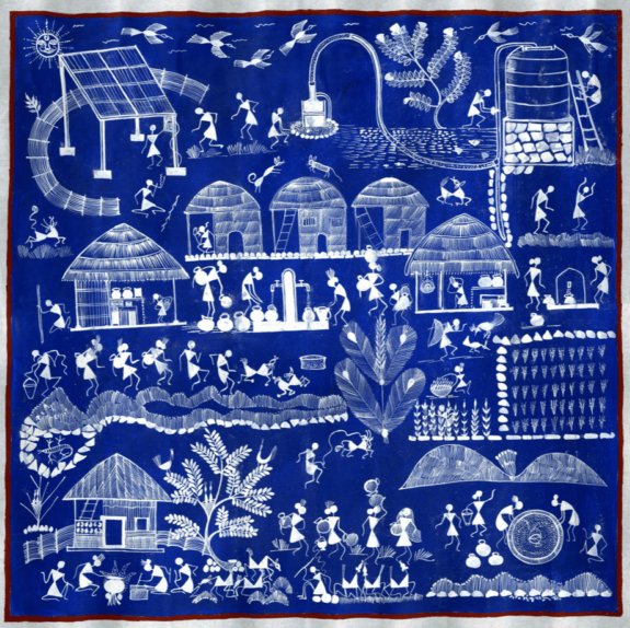 Warli Village Solar Trust painting, 2021